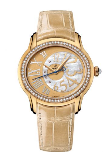 replica Audemars Piguet - 77301BA.ZZ.D097CR.01 Millenary Self-Winding Yellow Gold / Beige watch - Click Image to Close