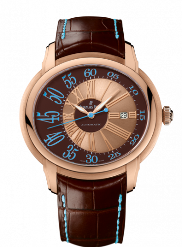 replica Audemars Piguet - 77266OR.GG.A823CR.01 Millenary Frosted Gold Philosophique Pink Gold / Brown watch
