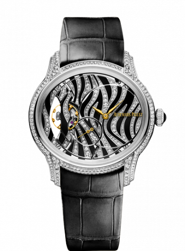 replica Audemars Piguet - 77249BC.ZZ.A102CR.01 Millenary Hand-wound White Gold / Zebra watch - Click Image to Close