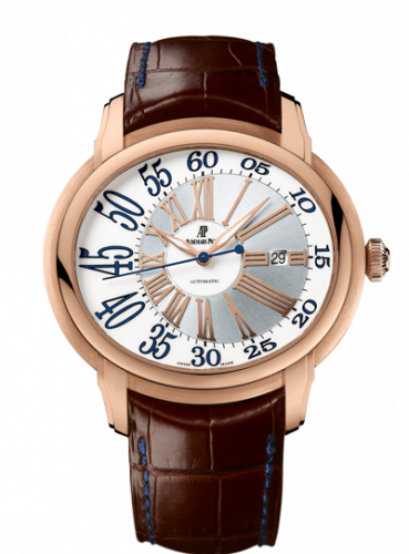 replica Audemars Piguet - 77266OR.GG.A823CR.01 Millenary Frosted Gold Philosophique Pink Gold / Brown watch