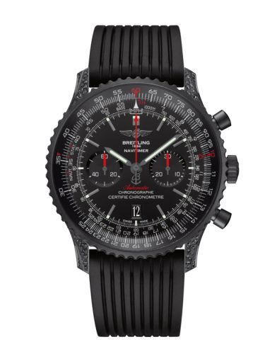 best replica Breitling - MB0128AN.BE51.252S Navitimer 01 46 Blacksteel Diamondworks / Black / Rubber watch