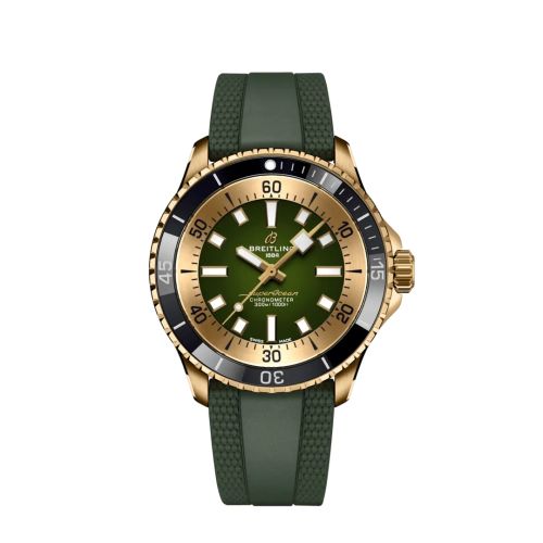Fake breitling watch - N17375201L1S1 SuperOcean Automatic 42 Bronze / Green / Rubber