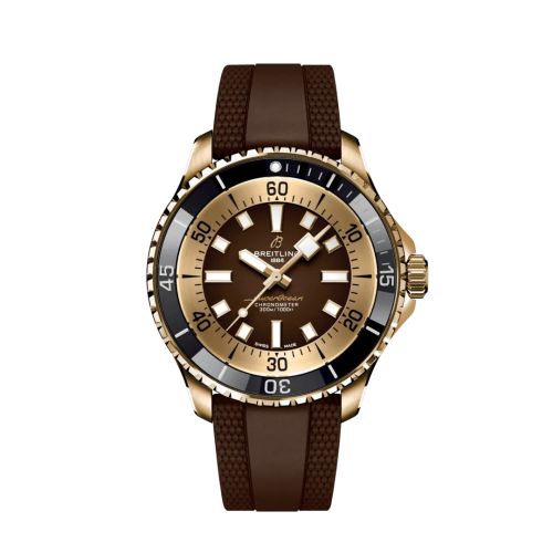 Fake breitling watch - N17376201Q1S1 SuperOcean Automatic 44 Bronze / Brown / Rubber - Click Image to Close