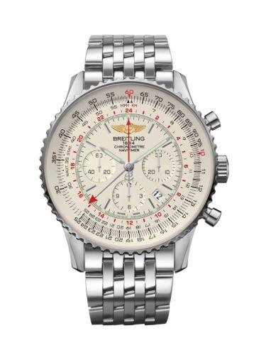 replica Breitling - AB044121/G783/443A Navitimer GMT Stainless Steel / Silver / Bracelet watch