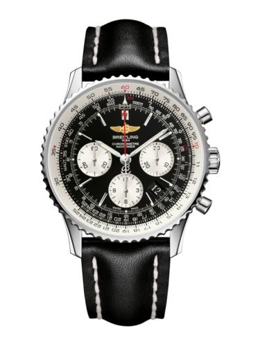 replica Breitling - AB012012/BB01/435X/A20BA.1 Navitimer 01 43 Stainless Steel / Black / Calf / Pin watch - Click Image to Close
