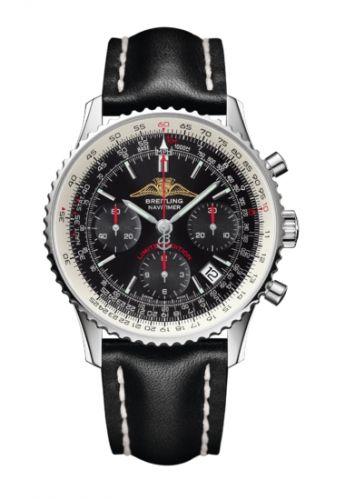 replica Breitling - A233225U/BD70/435X/A20BA.1 Navitimer 01 43 Stainless Steel / Black / Calf / Pin / AOPA watch