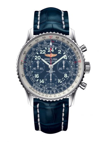 replica Breitling - AB0210B4.C917.731P Cosmonaute Stainless Steel / Blue / Croco watch
