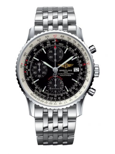 replica Breitling - A1332412.BF27.451A Navitimer Heritage Stainless Steel / Black / Bracelet watch