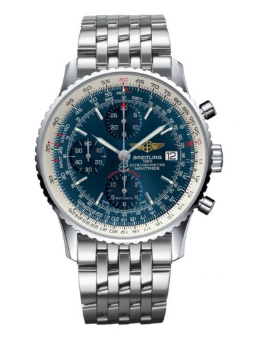 replica Breitling - A1332412.C942.451A Navitimer Heritage Stainless Steel / Aurora Blue / Bracelet watch