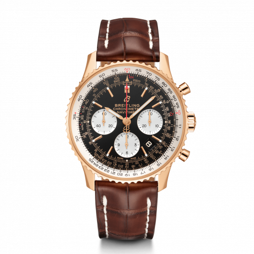 replica Breitling - RB0121211B1P1 Navitimer 1 B01 Chronograph 43 Red Gold / Black / Croco / Pin watch