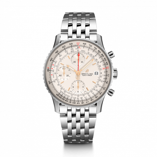 replica Breitling - A13324121G1A1 Navitimer 1 Chronograph 41 Stainless Steel / Silver / Bracelet watch - Click Image to Close