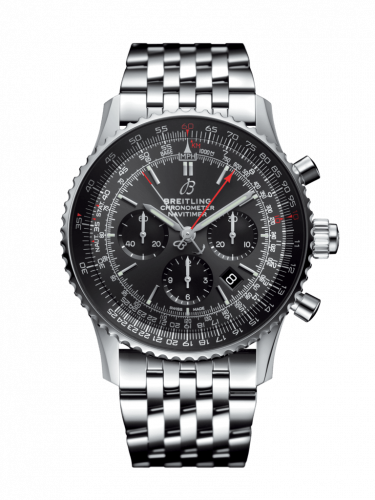 replica Breitling - AB03102A1F1A1 Navitimer Rattrapante Stainless Steel / Stratos Gray / Bracelet / Boutique Edition watch
