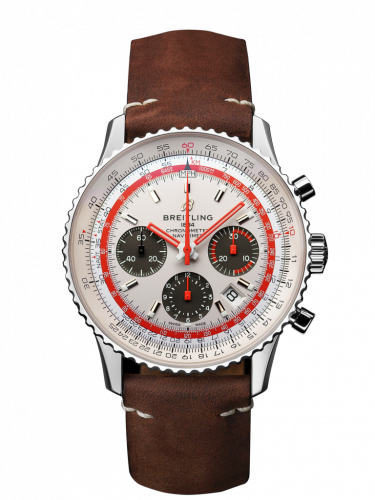 replica Breitling - AB01219A1G1X2 Navitimer 1 B01 Chronograph 43 Stainless Steel / Airline Editions TWA / Calf / Folding watch