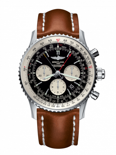 replica Breitling - AB031021/BF77/439X/A20BA.1 Navitimer Rattrapante Stainless Steel / Black / Calf / Pin watch