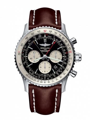 replica Breitling - AB031021/BF77/443X/A20BA.1 Navitimer Rattrapante Stainless Steel / Black / Calf / Pin watch