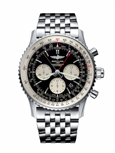 replica Breitling - AB031021/BF77/453A Navitimer Rattrapante Stainless Steel / Black / Bracelet watch
