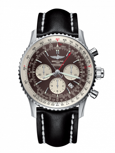 replica Breitling - AB031021/Q615/441X/A20BA.1 Navitimer Rattrapante Stainless Steel / Panamerican Bronze / Calf / Pin watch