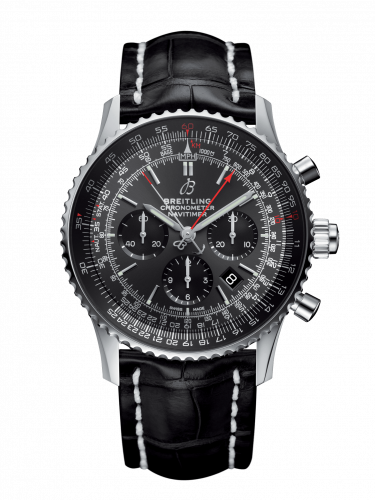 replica Breitling - AB03102A1F1P2 Navitimer Rattrapante Stainless Steel / Stratos Gray / Croco / Pin / Boutique Edition watch - Click Image to Close