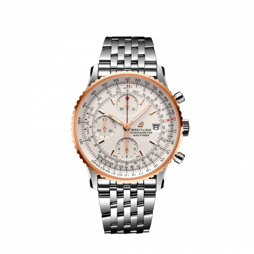 replica Breitling - U13324211G1A1 Navitimer 1 Chronograph 41 Stainless Steel / Red Gold / Silver / Bracelet watch