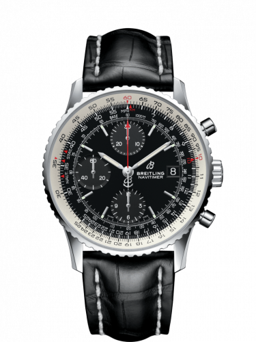 replica Breitling - A13324121B1P2 Navitimer 1 Chronograph 41 Stainless Steel / Black / Black Croco / Folding watch