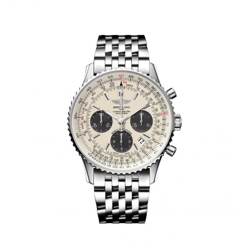 replica Breitling - A1937012/BA57/760P/A20BA.1 Navitimer 1461 Stainless Steel / Black / Croco / Pin watch