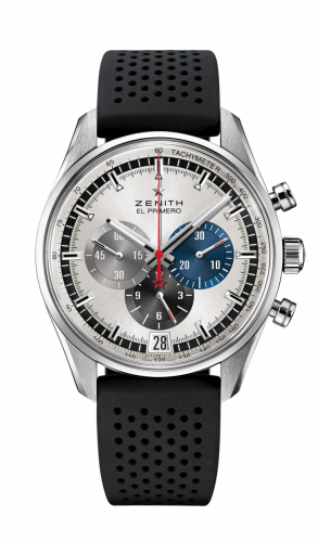 replica Zenith - 03.2040.400/69.R576 El Primero Chronomaster 42 Stainless Steel / Silver / Rubber watch