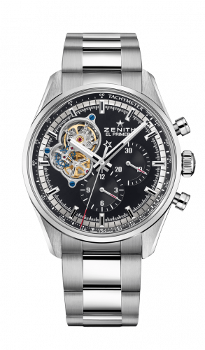 replica Zenith - 03.2040.4061/21.M2040 El Primero Chronomaster Open Stainless Steel / Black / Bracelet watch
