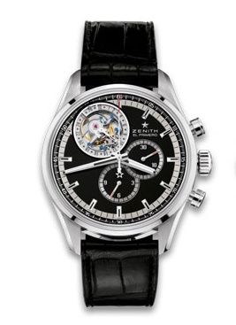 replica Zenith - 03.2050.4035/21.C630 El Primero Tourbillon Stainless Steel / Black watch