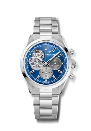 replica Zenith - 03.3300.3604/51.M3300 Chronomaster Open Stainless Steel / Blue / Boutique Edition watch