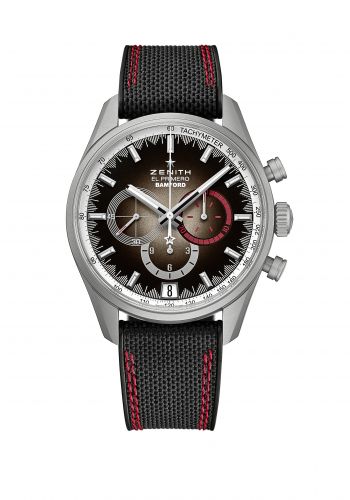 replica Zenith - 03.2040.400/21.C496 El Primero 36.000 VPH Stainless Steel / Black / Alligator watch - Click Image to Close