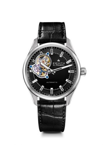 replica Zenith - 03.2040.400/21.C496 El Primero 36.000 VPH Stainless Steel / Black / Alligator watch