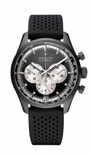 replica Zenith - 24.2041.400/21.R576 El Primero Chronomaster 42 Aluminium / Black / Rubber Strap watch