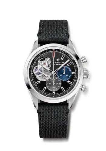 replica Zenith - 03.3300.3604/21.C822 Chronomaster Open Stainless Steel / Black / Rubber watch
