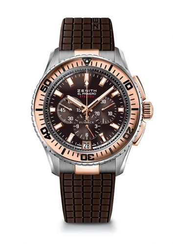 replica Zenith - 51.2061.405/75.M2060 El Primero Stratos Flyback Two Tone Bracelet watch - Click Image to Close