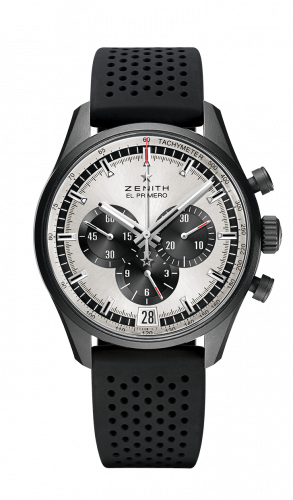 replica Zenith - 24.2041.400/01.R576 El Primero Chronomaster 42 Aluminium / Silver / Rubber Strap watch
