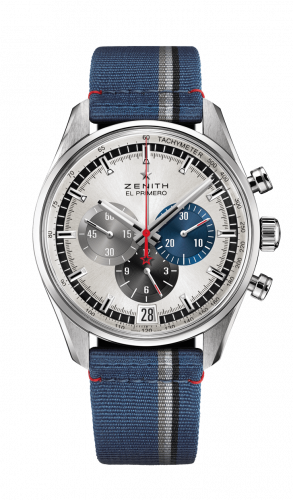 replica Zenith - 03.2040.400/69.C802 El Primero Chronomaster 42 Stainless Steel / Silver / Fabric watch