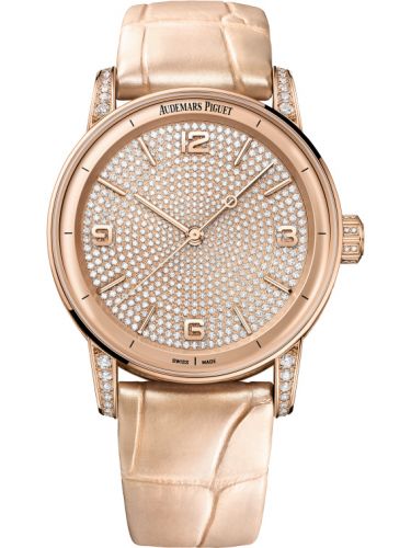 replica Audemars Piguet - 15210OR.ZZ.D208CR.01 CODE 11.59 Automatic Pink Gold / Diamond watch - Click Image to Close