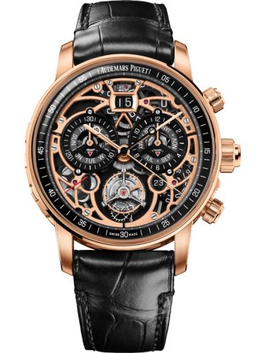 replica Audemars Piguet - 26398OR.OO.D002CR.01 CODE 11.59 Ultra-Complication Universelle #RD4 Pink Gold / Skeleton watch