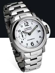 replica Panerai - PAM00051 Luminor Marina Automatic 40mm Bracelet White watch - Click Image to Close