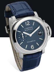 replica Panerai - PAM00119 Luminor Marina Automatic 40mm Blue watch - Click Image to Close