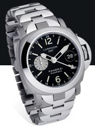replica Panerai - PAM00161 Luminor GMT Titanium / Steel watch - Click Image to Close