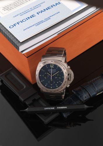 replica Panerai - PAM00327 Luminor Chrono Daylight Titanium Bracelet watch