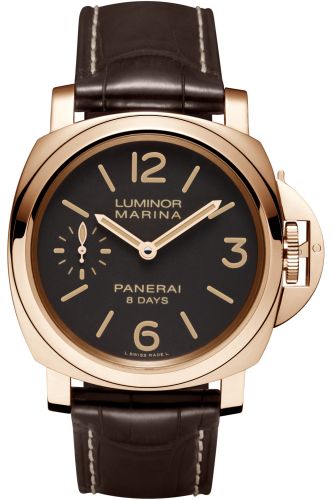 replica Panerai - PAM00511 Luminor Marina 44 8 Days Red Gold / Brown watch