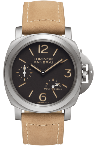 replica Panerai - PAM00797 Luminor 44 8 Days Power Reserve Titanium / Brown watch