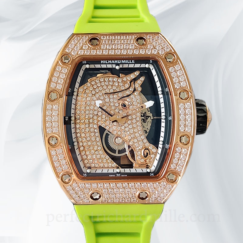 replica Richard Mille RM52-02 Mechanical Men Diamond Bezel Watch - Click Image to Close