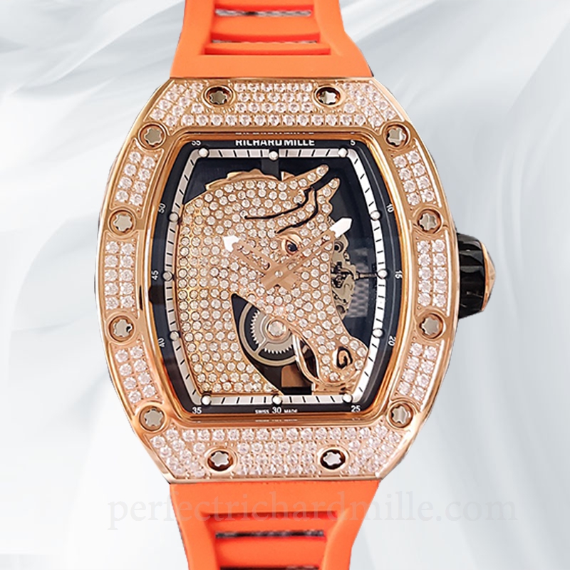 replica Richard Mille RM52-02 Mechanical Men Horse Dial Diamond Bezel watch - Click Image to Close