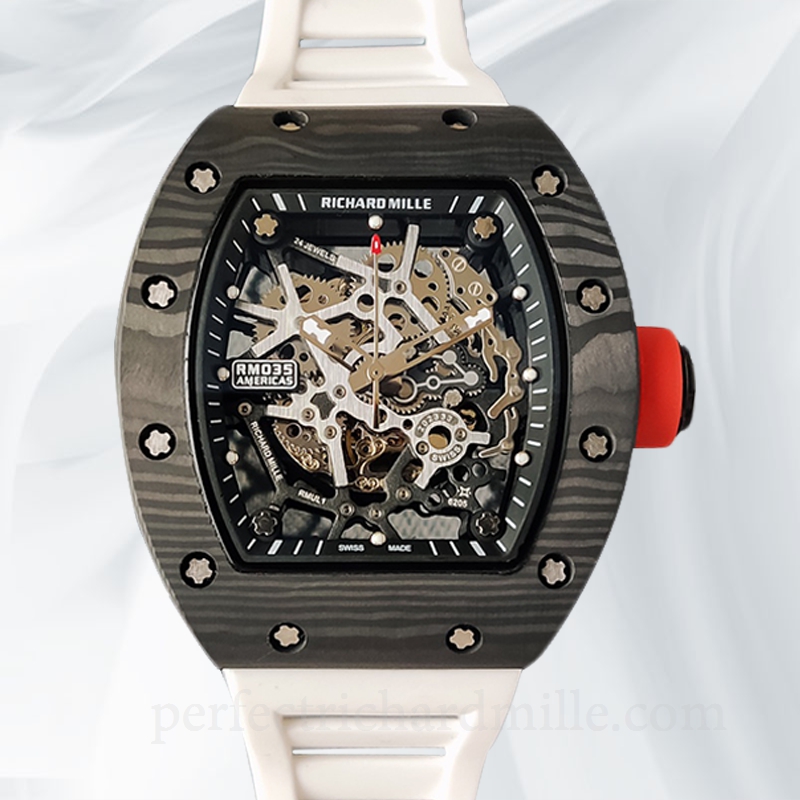 replica Richard Mille RM35 Men Mechanical Skeleton Dial Watch - Click Image to Close