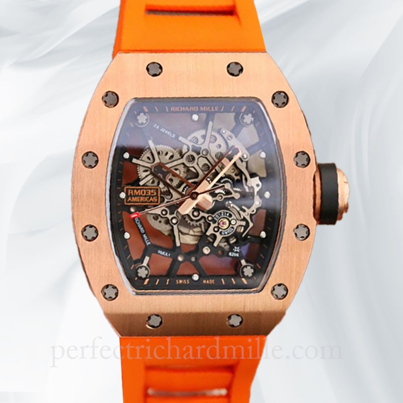 replica Richard Mille RM35 Men Mechanical Skeleton Dial Watch - Click Image to Close