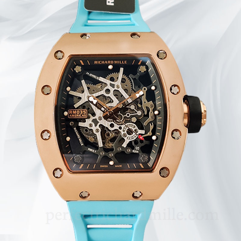 replica Richard Mille RM35 Men Mechanical Rubber Band Watch