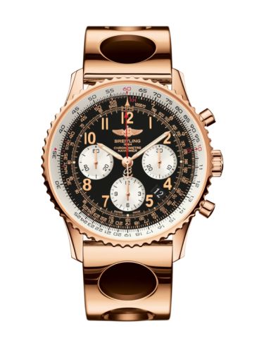 best replica Breitling - RB012012/BB07/220R Navitimer 01 43 Red Gold / Black Arabic / Air Racer watch - Click Image to Close